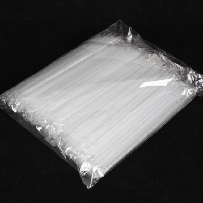 뉴잉 28cm 개별포장 긴 빨대, 투명, 1개, 100개