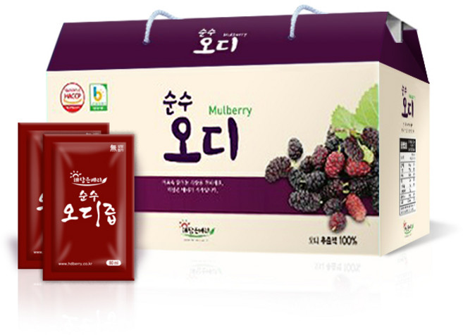 해담은베리 햇오디 오디원액, 80ml, 40개