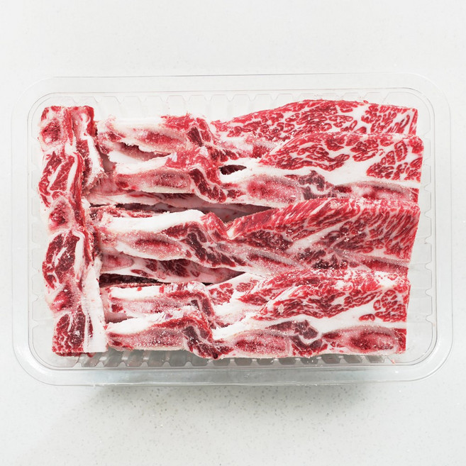 [농협안심한우] [냉동] 1등급이상 한우 LA 갈비+양념증정, 2개, 1.5kg