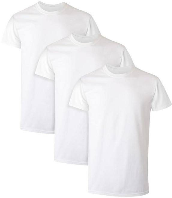 Hanes 남성용 크루 FreshIQ 티셔츠