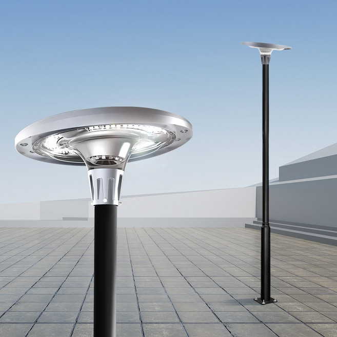 태양열 가로등 태양광 정원등 야외 조명 전등 LED 아파트 경관 조경 헤드 UFO 1200W 기둥 3M, 태양광 UFO 1200W + 기둥 3M