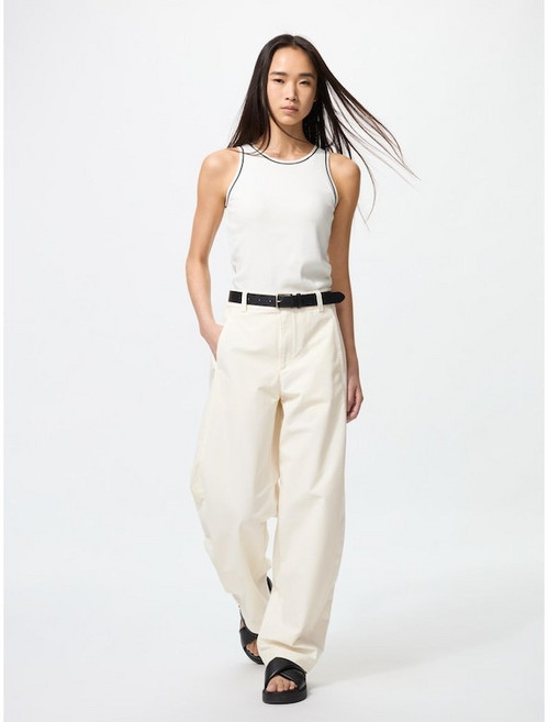 [일본정품]유니클로 여성 긴바지 롱기장 저지 배럴 레그 팬츠 483723