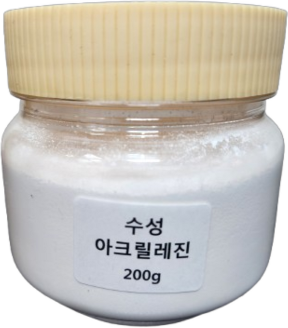 수성아크릴레진 200g (물과 혼합 사용 기포 없음), 1개
