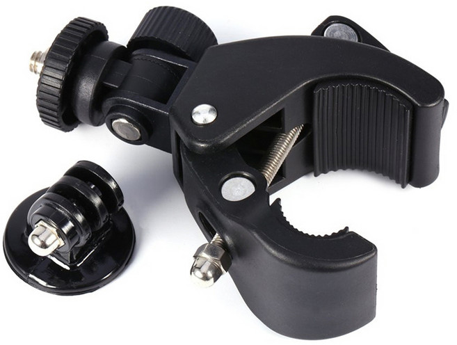 톡톡마켓 오즈모 호환 액션캠 자전거 오토바이 핸들 클램프 마운트, 1개