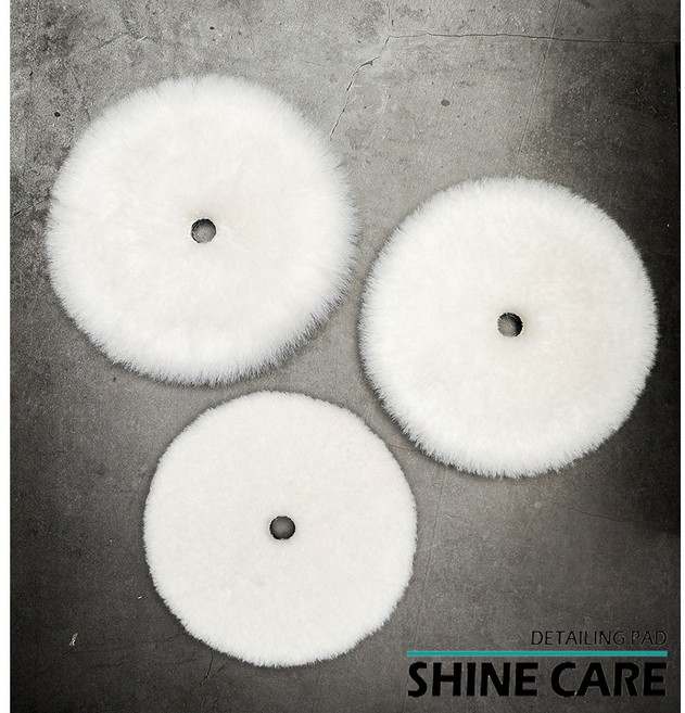 샤인케어 [세트] 자동차 광택 양모 패드 세차 차량용 컴파운드 폴리싱, 5인치세트