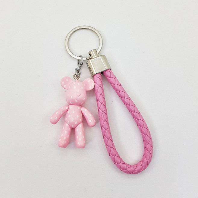 미니 베어브릭 포포베 가죽 자동차 키링 열쇠고리 키홀더 5cm 30종