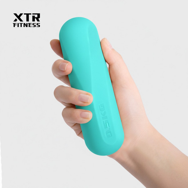 XTR 필라테스 아령 홈트 덤벨 여성용 실리콘 소프트 논슬립, 2개, 0.5kg