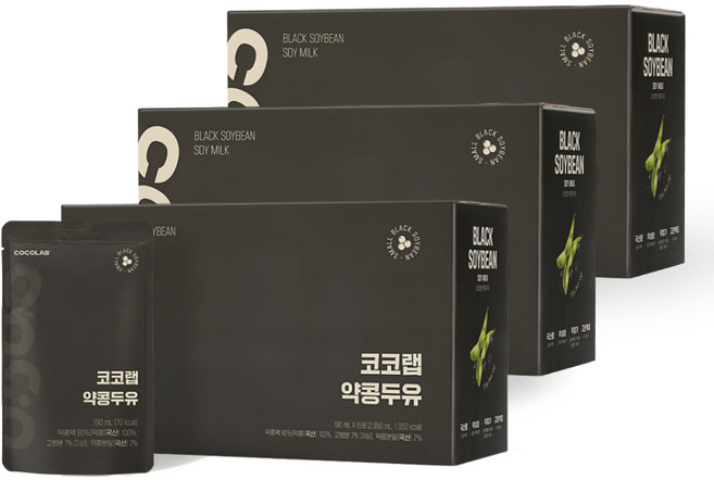 코코랩 약콩 두유, 45개, 190ml