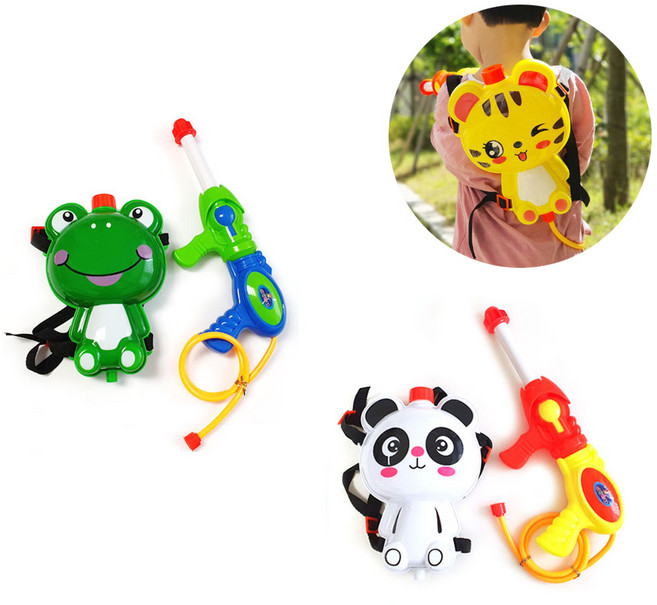 위너리스 배낭형 애니멀 파워 물총 강력수압 어린이 워터건 택1, 개구리, 1개