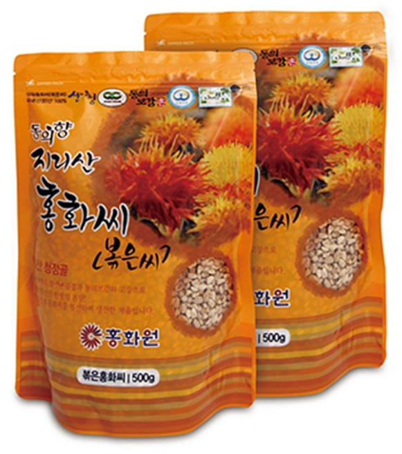 토종원 지리산 산청홍화 볶은씨 1kg 토종홍화 동의향, 1개