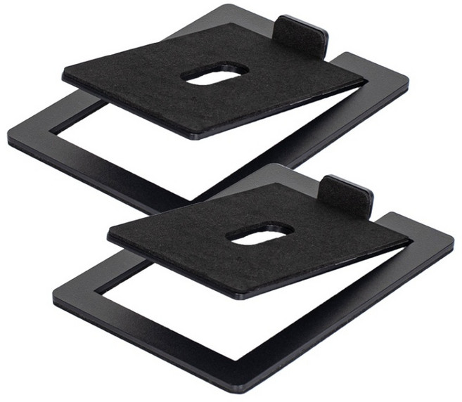 몬스터픽스 모니터 스피커 스탠드 받침대 2개, 블랙