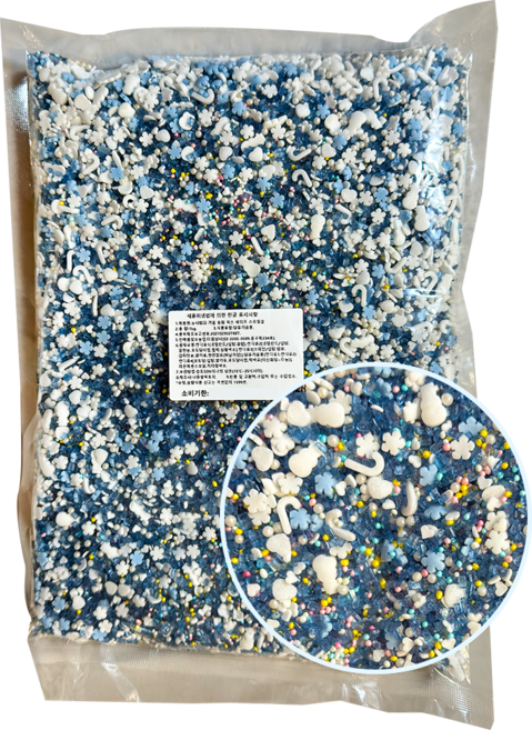 눈사람과 겨울 동화 믹스 스프링클 1kg, 1개