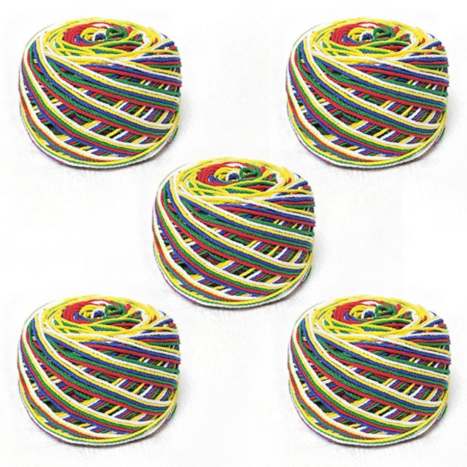 [아리랑의 봄] 오색실(굵은실), 단품, 5개