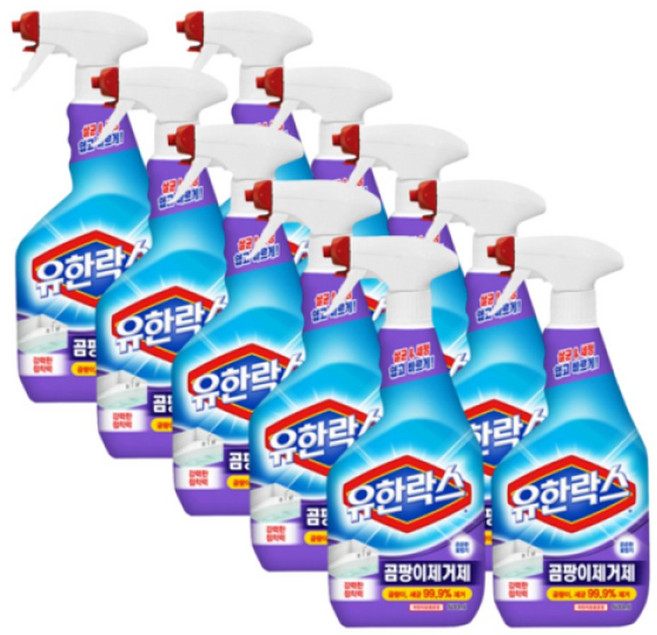 유한락스 곰팡이제거제 벽지곰팡이제거 600ml 10개