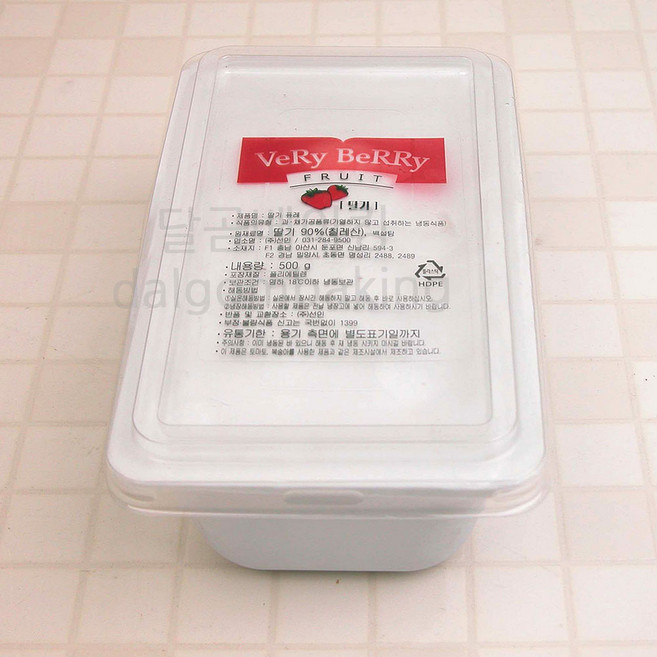 달곰베이킹 베리베리 딸기퓨레 500g, 1000g, 1개