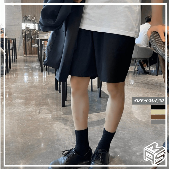 MKST.STUDIO16172 韓國 西裝面料休閒短褲