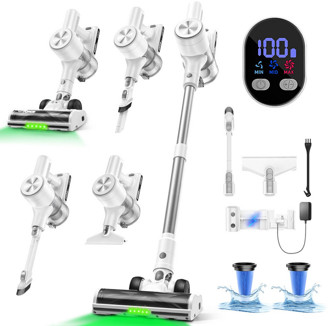 H28W 2026 무선 진공청소기, H28, white