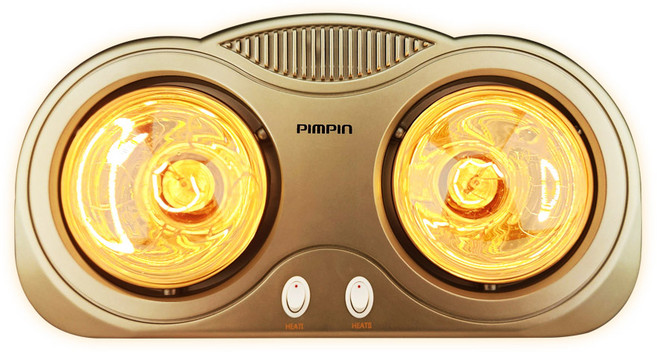 핌핀 욕실용 2구 3구 히터 550W 825W 벽걸이 욕실난방기 화장실 가정용 히터, PPH-5500H