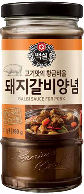 백설 돼지갈비 양념, 290g, 1개