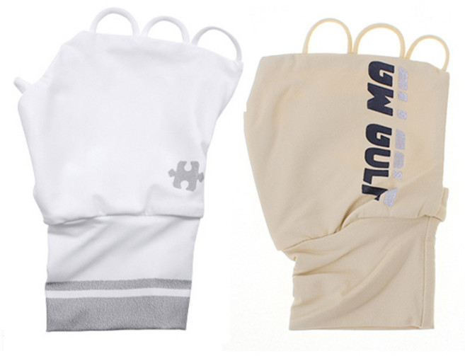 휴스토니 고운 골프 UV 차단 남여공용 오른손 손등토시 장갑, 고운(베이지)