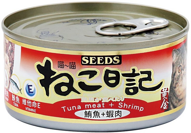 喵喵日記, 170g, 48個, 鮪魚+蝦肉