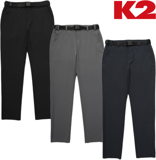 [정가: 159 000원] K2 남성 봄 가을 슬랙스 편안 기본핏 데일리 출근 등산 낚시 캠퍼스 학교 카페 데이트룩 팬츠