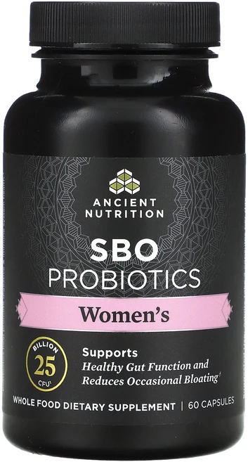 Dr. Axe / Ancient Nutrition 우먼스 SBO 프로바이오틱 2 50억 CFU 60캡슐, 6개, 60정 - 쿠팡