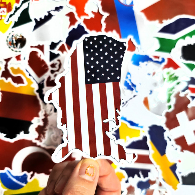 캐리어 스티커 세계국기 36매 대한민국, 1개