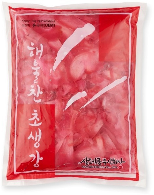 삼도식품 해울찬 초생강 홍 1.3kg, 9개