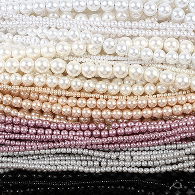 비즈아이 [631-G]아크릴진주 라운드 2.5/3/4/6/8/10/12mm 29종 옵션수량