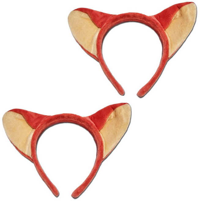 보람찬하루 동물원 인생네컷 동물 파티 머리띠, 2개, 여우