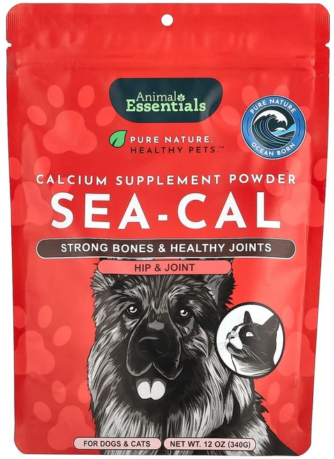에니멀에센셜 해초 칼슘 강아지 및 고양이용 340g(12oz), AES00003, 1개, 500ml - 쿠팡