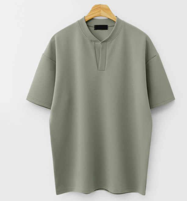 오버핏헨리넥 분또 반팔티 (MDST063SO)