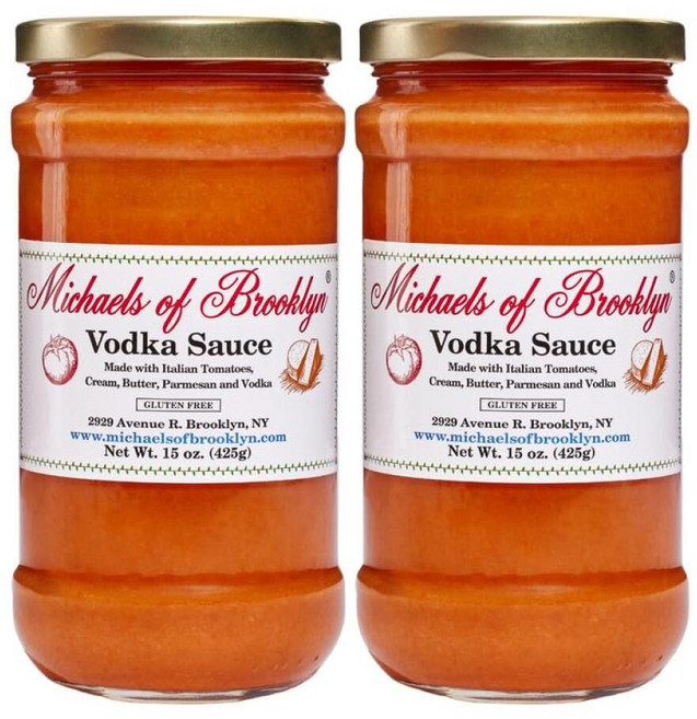 MICHAEL'S OF BROOKLYN 크리미 보드카 소스 신선한 토마토 크림 및 버터로 제작 GMO 프리 글루텐 프리 완벽한 순수 이탈리아 파스타 소스를 위한 고급 품, 1, 425g