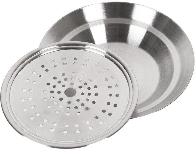 스텐 수육냄비 보쌈 워머 접시 스텐 찜기 찜채반 찜판 찜망 찜받침 수육팬, 26cm, 1개