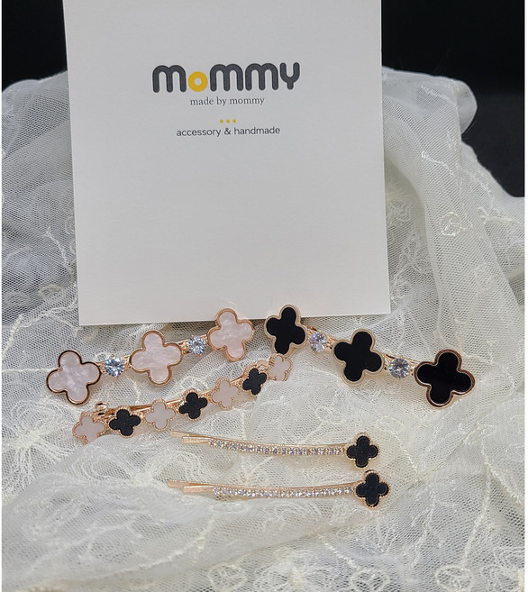 클로버 큐빅 헤어핀