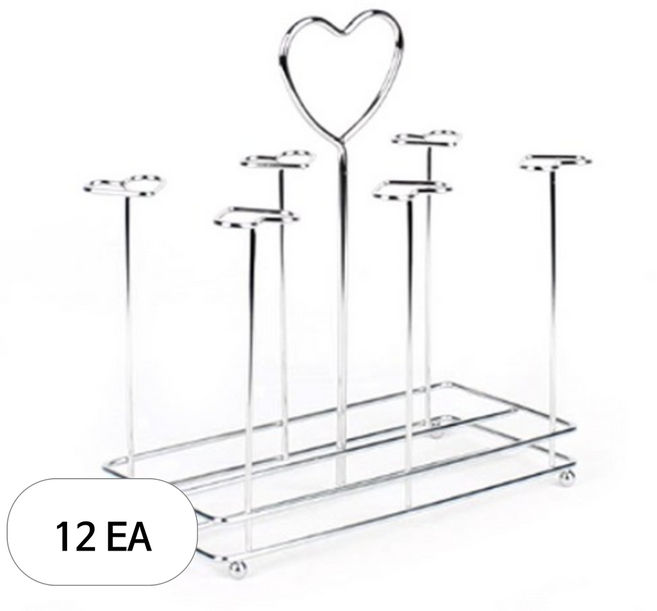 레벤호프 스텐 하트 6p 머그잔걸이, 12개, 아이보리