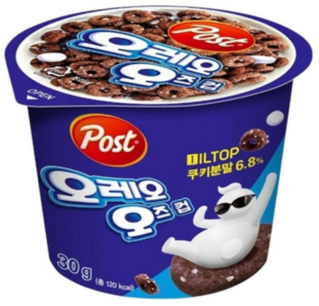 오레오오즈 컵 시리얼, 30g, 6개