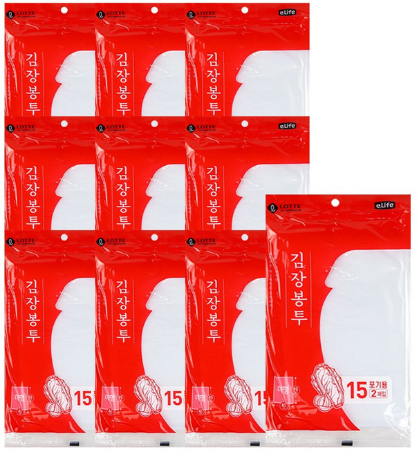 크린랲 크린 김장백 대형(15포기용) 김장봉투 비닐, 대형(약15포기), 10개