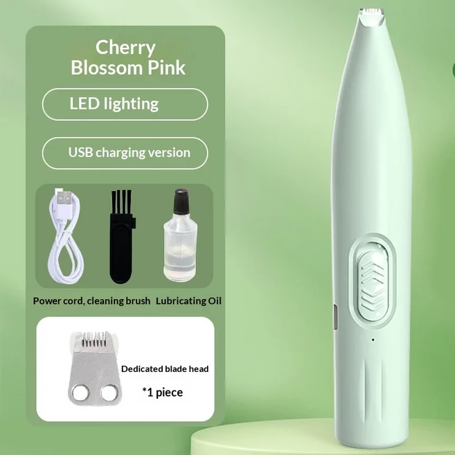 Pet Hair Clipper with LED Light - Professional Electric Trimmer for Dogs & Cats Specialized Paw Groo