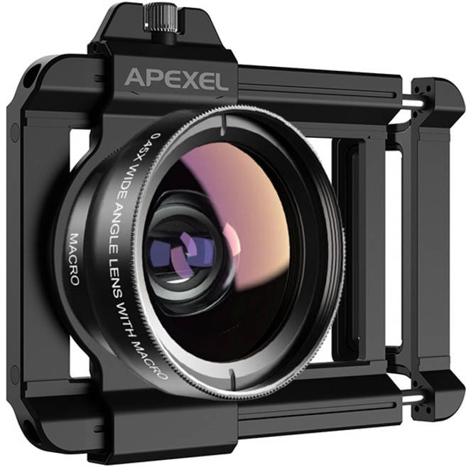 APEXEL 廣角微距二合一鏡頭, 1個, 二合一廣角微距鏡頭+37mm拉伸