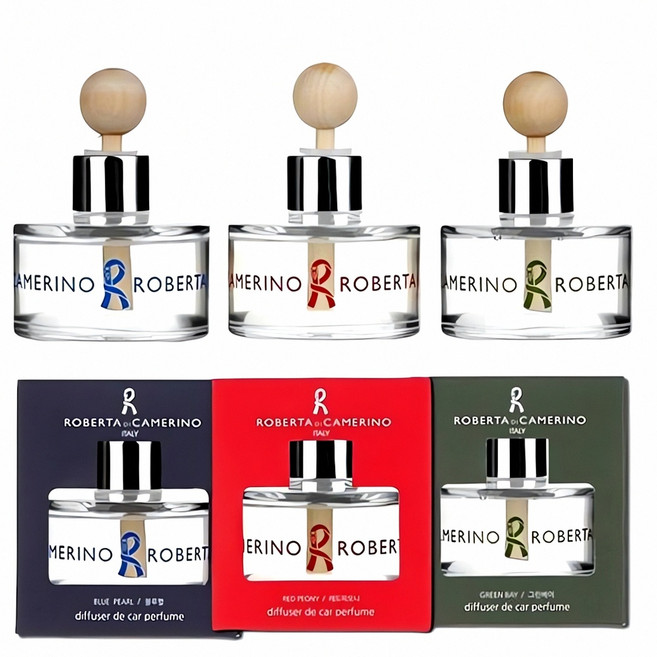로베르타 디 까메리노 차량용 디퓨저 60ml 자동차 방향 제 향수 공기청정기 내부 장식, 1개