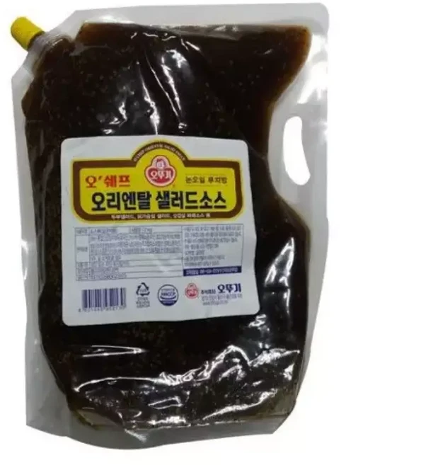 오뚜기 오쉐프 오리엔탈 샐러드 드레싱 소스 2kg 6개, 1세트