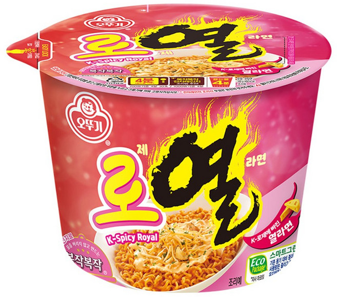 오뚜기 로열라면 용기 100g, 12개