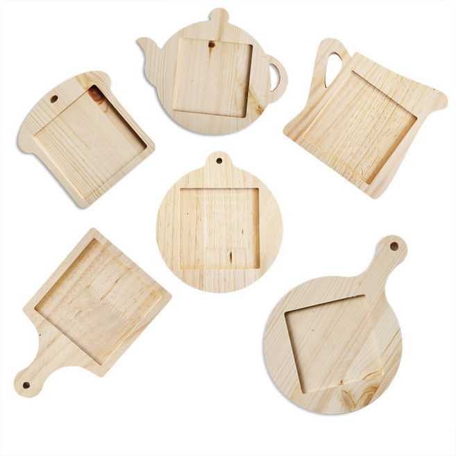 미가데코 원목 냄비받침대 반제품 타일없음, 타일없음:103 홈있는 포트A, 1개