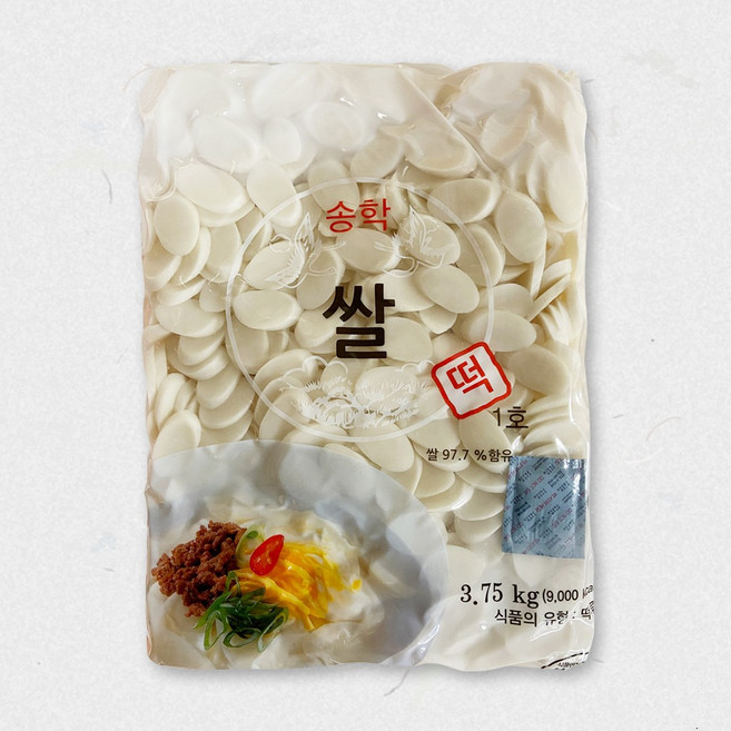 송학식품 쌀떡국떡 1호 3.75kg x 2봉, 2개