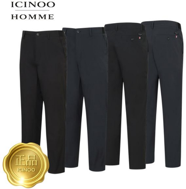 [행사특가] 이신우옴므 남자 골프바지 봄 여름 필드 골프 팬츠 허리밴딩 남성 슬림핏 골프웨어