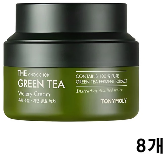 토니모리 더 촉촉 그린티 수분 크림, 60ml, 8개 - 쿠팡