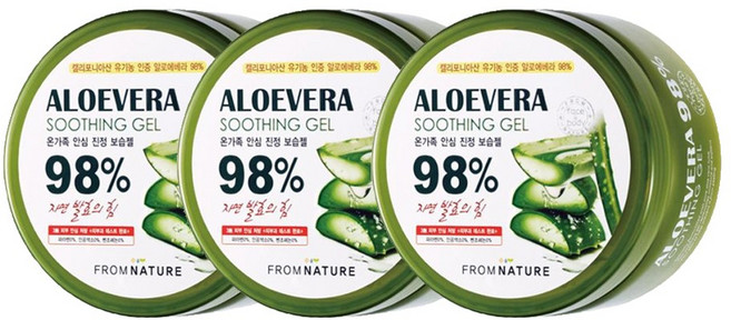 프럼네이처 알로에베라 98% 수딩젤 500g 3개