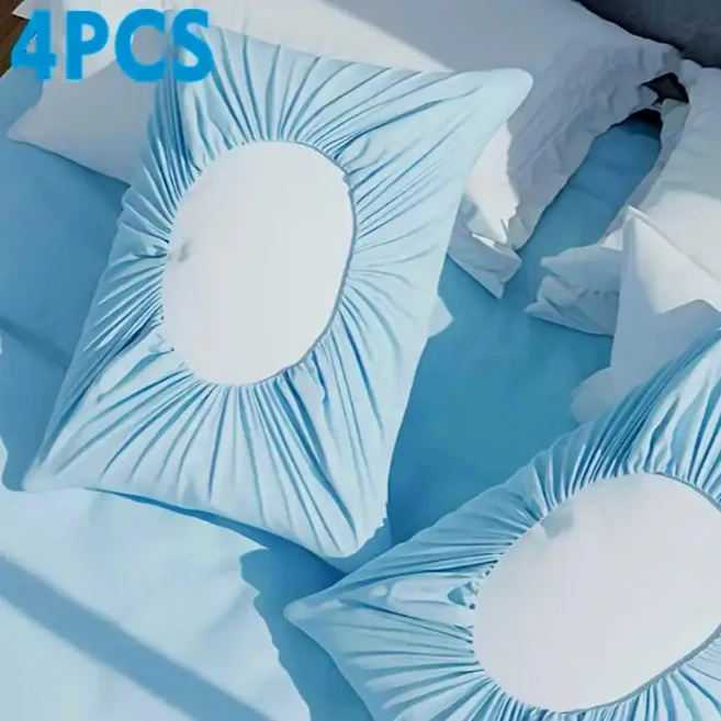 일회용 베개 커버 세트 먼지 방지 및 통기성 호텔 미용실 여행용 범용 맞춤 - 베개 코어 포함되지 않음